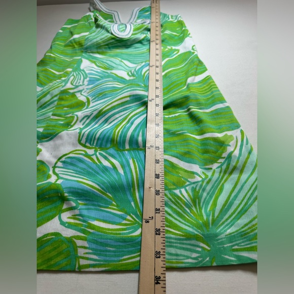 Lilly Pulitzer Tessa Shift Dress Size 2 in Green Sheen Fronds Place Beach EUC - Picture 7 of 8